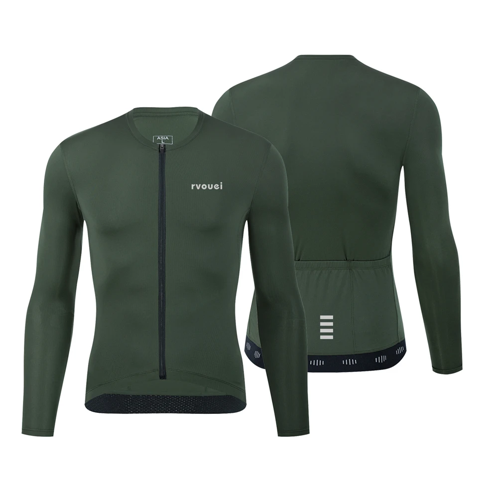 Mountain Biking Jacket - Rvouei ฤดูใบไม้ผลิฤดูใบไม้ร่วง High-end ขี่จักรยาน JERSEY แขนยาว