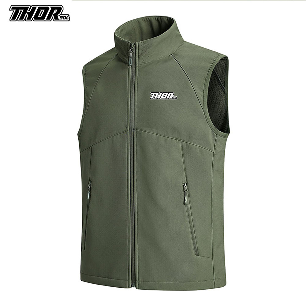 Mountain Biking Jacket - THORSOL เสื้อกั๊กปั่นจักรยานฤดูหนาวกันลมชาย MTB Gilet Chaleco Ciclismo