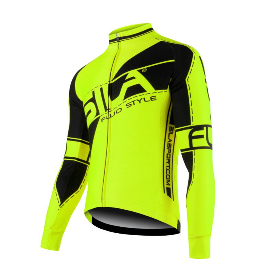 Mountain Biking Jacket - Sila Usa ผู้ชายจักรยานกีฬากลางแจ้งเสื้อแคชเมียร์ WARM JERSEY แขนยาวฤดูหนาวแจ็คเก็ตจักรยานเสือภูเขายาวเสื้อเจอร์ซีย์นักปั่น