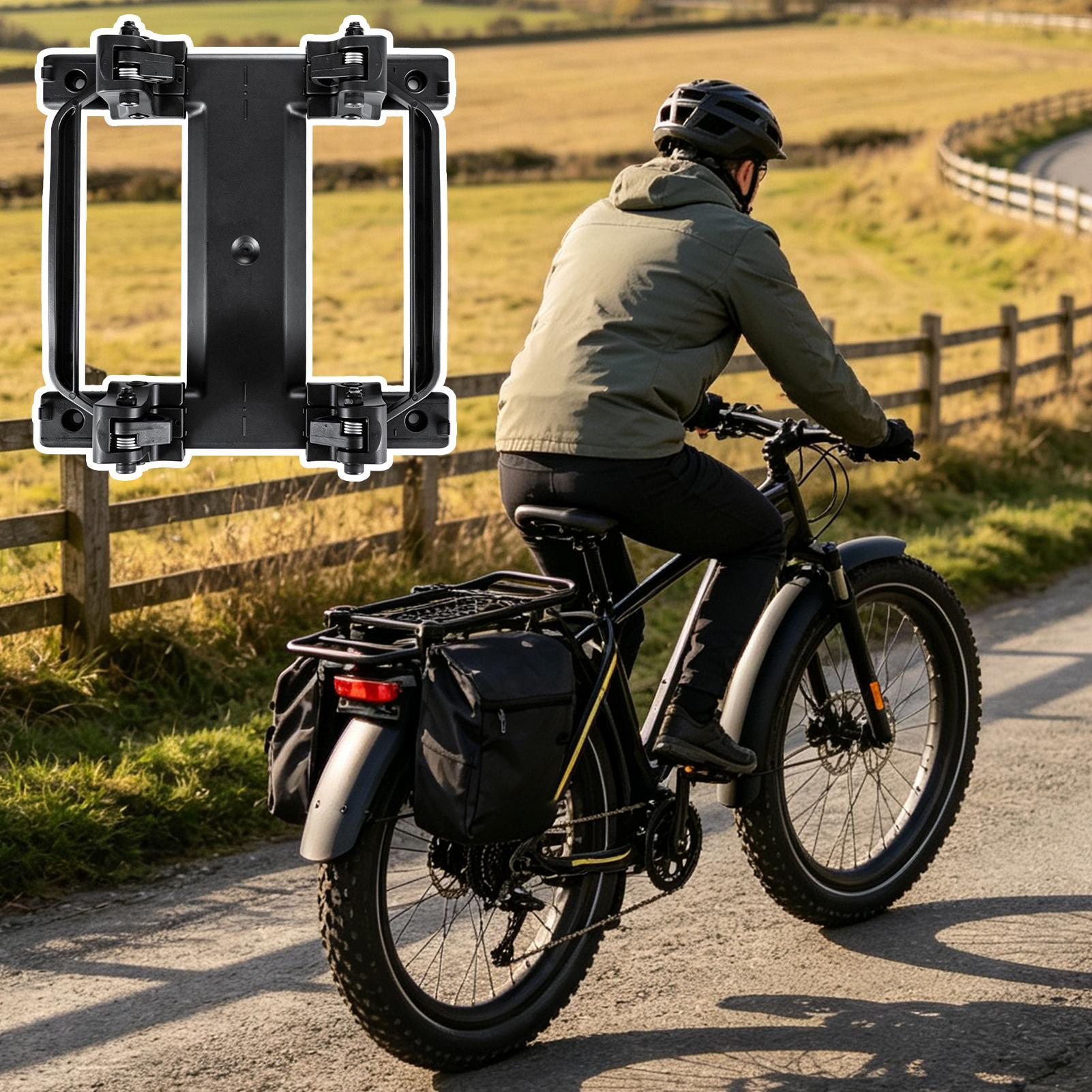 Mountain Biking Bag - ตัวยึดกระเป๋าจักรยานแบบปลดเร็ว ปรับความกว้างได้ ตัวยึดกระเป๋าหลังจักรยาน สำหรับจักรยานเสือหมอบและเสือภูเขา