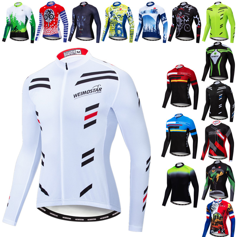 Mountain Biking Jacket - ทีม Pro เสื้อเจอร์ซีย์นักปั่นแขนยาวผู้ชายฤดูใบไม้ร่วงจักรยานเสือภูเขาเสื้อผ้า Tops Racing กีฬาจักรยานเสื้อผ้าเสื้อแจ็คเก็ตขี่จักรยาน