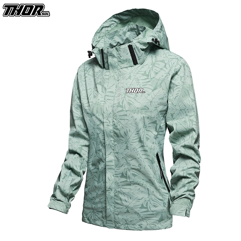 Mountain Biking Jacket - THORSOL Ropa Mtb Enduro ผู้หญิงเดินป่ากีฬา Hooded