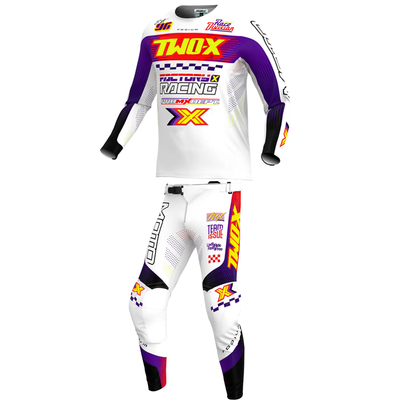 Mountain Biking Games - ชุดแข่งรถมอเตอร์ครอส/เอทีวี NEW Two-X Podium พร้อมเสื้อเจอร์ซีย์ กางเกงเอ็นดูโร่