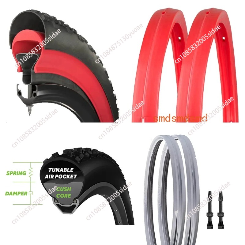 Mountain Biking Gear - แผ่นป้องกันยางแบบไม่มียางในสำหรับจักรยานเสือภูเขา ป้องกันการรั่วซึม ป้องกันการระเบิด อุปกรณ์สำหรับการขี่จักรยานออฟโรด
