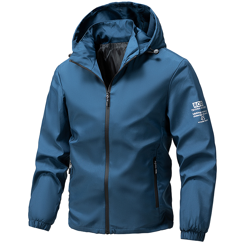 Mountain Biking Jacket - เสื้อแจ็คเก็ตผู้ชายมีฮู้ดสำหรับกิจกรรมกลางแจ้ง ตกปลา ปั่นจักรยาน เดินป่า แจ็คเก็ตมอเตอร์ครอส เสื้อคลุมจักรยานเสือภูเขา