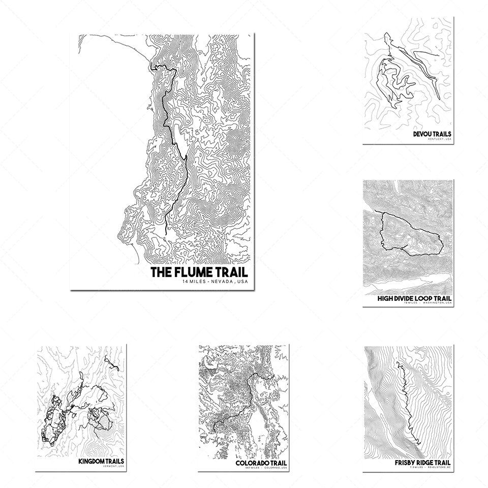 Mountain Biking Arkansas - แผนที่ภูมิประเทศ Pinnacle Mountain Trail, แผนที่จักรยานเสือภูเขาที่พิมพ์ได้, แผนที่เส้นทาง,