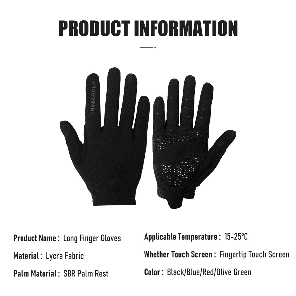ThinkRider ถุงมือปั่นจักรยานยา - Mountain Biking Gloves Mens บทวิจารณ์และราคา