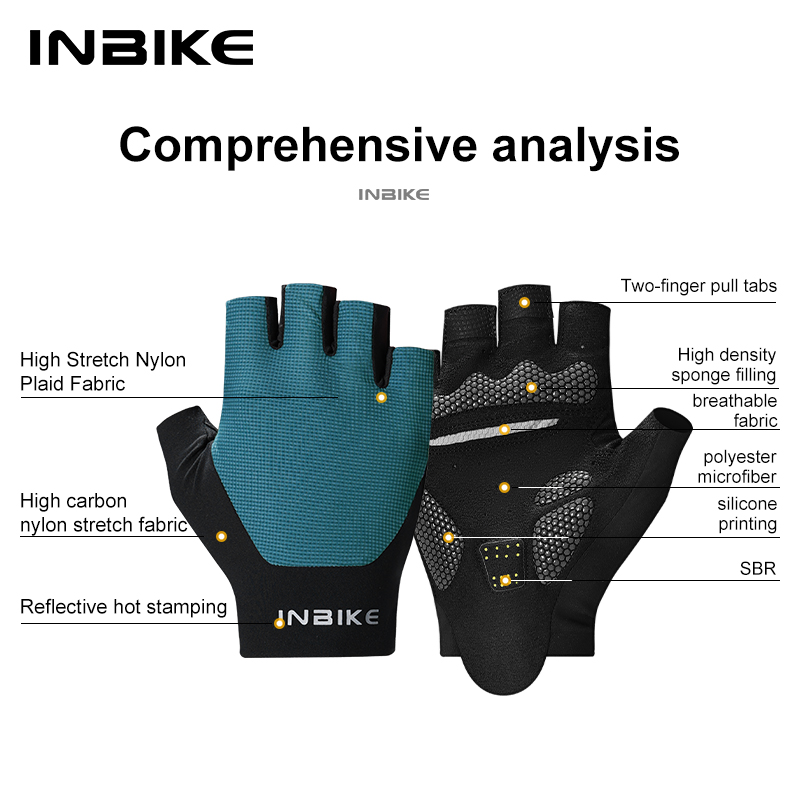 INBIKE ถุงมือขี่จักรยานฤดูร้อน - Mountain Biking Gloves Mens บทวิจารณ์และราคา