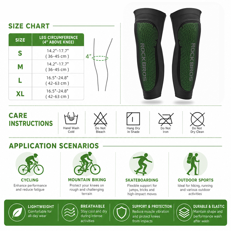 ROCKBROS สนับเข่าสำหรับขี่จักร - Mountain Biking Gear บทวิจารณ์และราคา