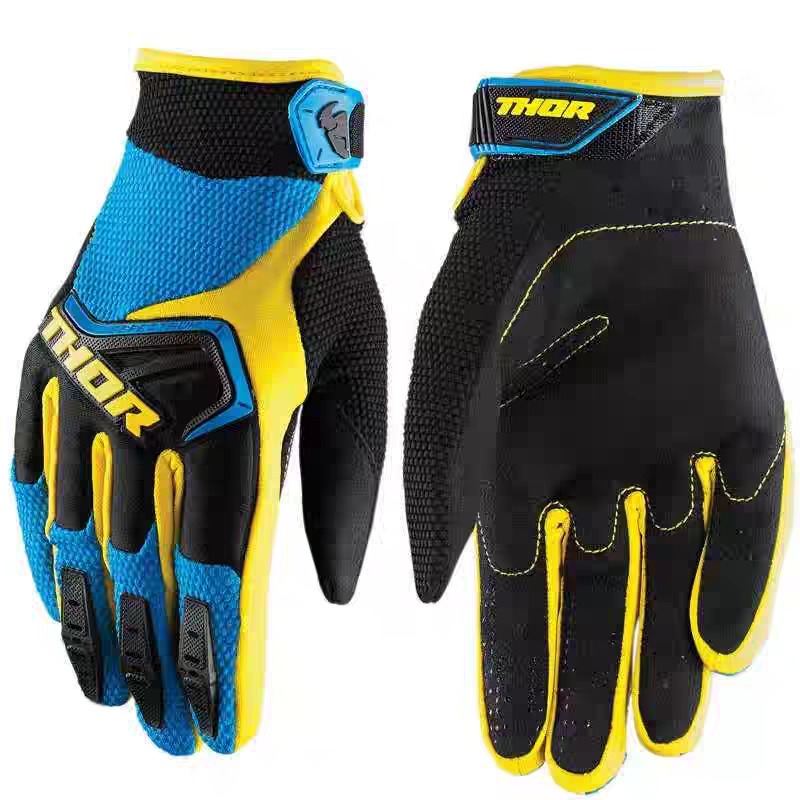 ถุงมือมอเตอร์ครอสแบบเจล ถุงมือ - Mountain Biking Gloves Mens บทวิจารณ์และราคา
