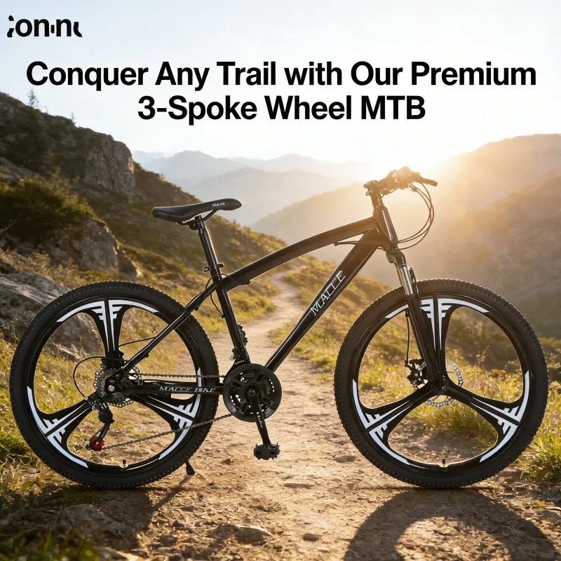 จักรยานเสือภูเขาสีดำขนาด 24 นิ - Mountain Biking Gear บทวิจารณ์และราคา