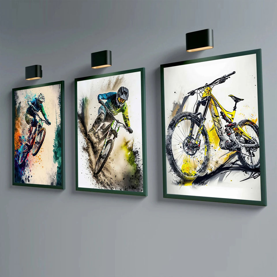 ศิลปะบนผนังจักรยานเสือภูเขาภาพ - Picture Of Mountain Biking บทวิจารณ์และราคา